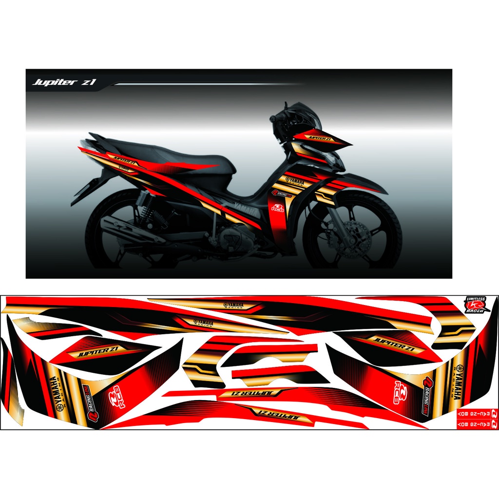 VARIASI STICKER/STRIPING VARIASI MOTOR JUPITER Z1/ NEW STICKER CUSTOM MOTOR YAMAHA JUPITER Z1 VARIAS