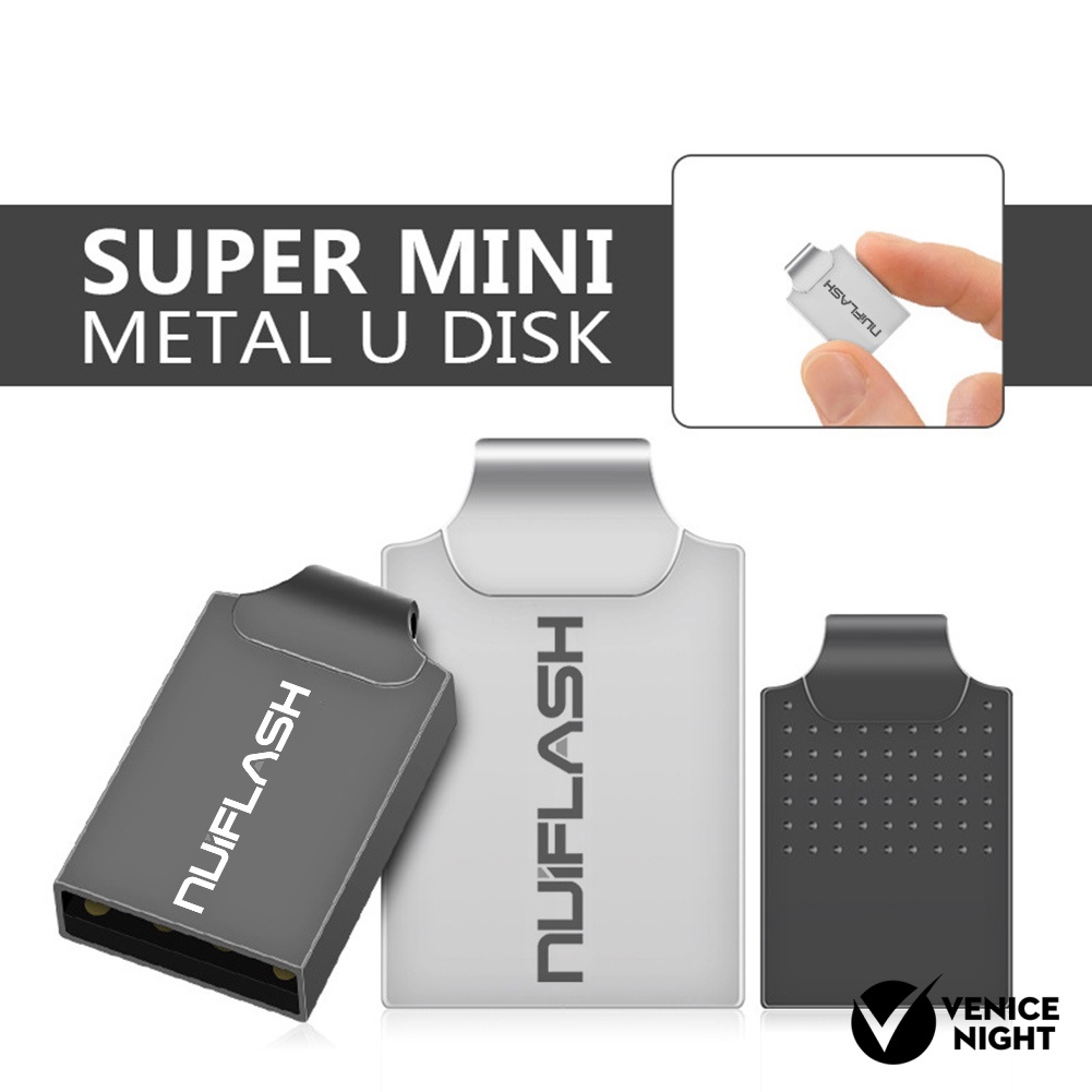 (SF) Nuiflash Flashdisk USB 3.0 Kapasitas 2-64GB Bahan Logam Untuk PC