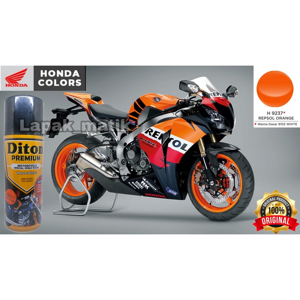 Pilok DITON PREMIUM HONDA REPSOL ORANGE H9237 400ml