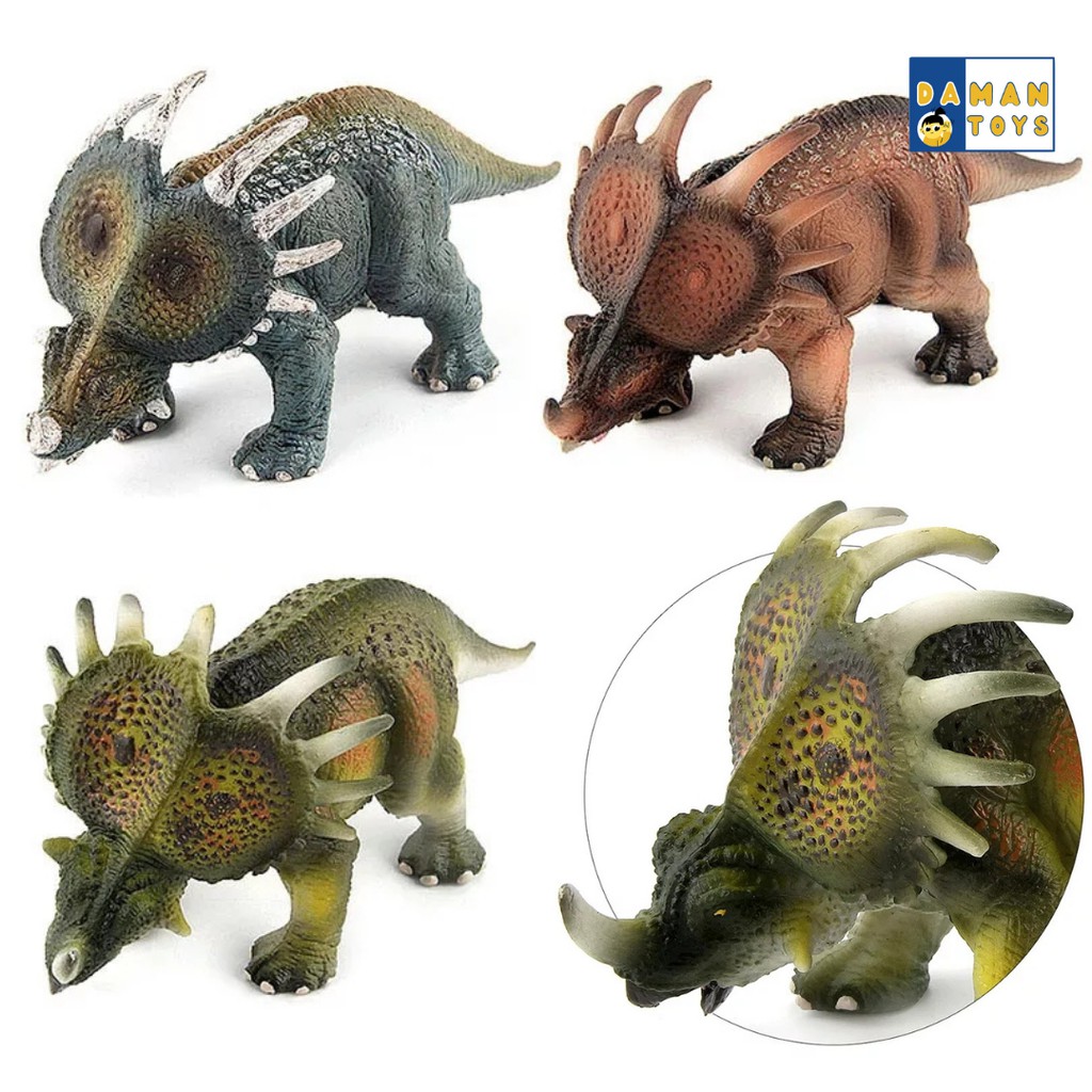 Jurassic Dinosaurus Styracosaurus, Arrhinoceratops, Anchiceratops, Action Figures Dinosaur World