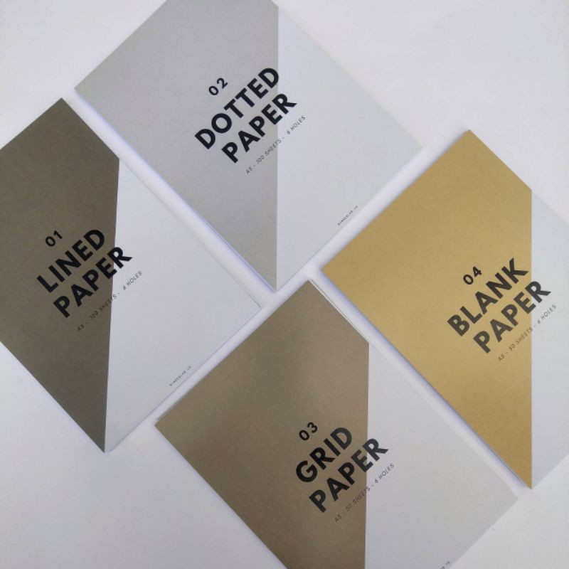 

Isi Kertas Binder A5 (50 lembar) - Lined, Dotted, Grid, Blank