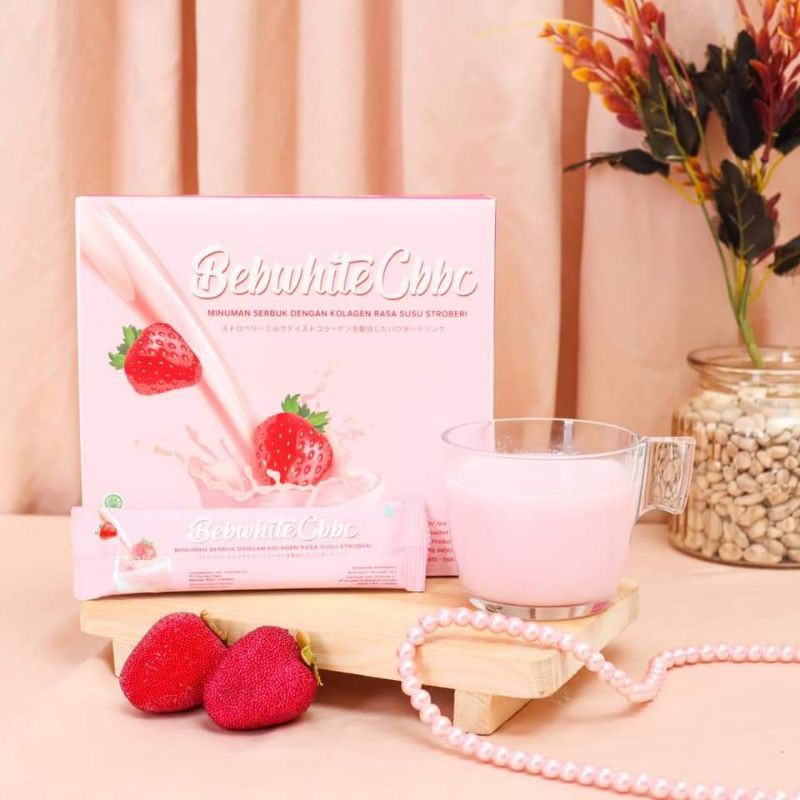 

(BISA COD,MEDAN TERMURAH✓) BEB WHIT C MINUMAN SERBUK COLLAGEN RASA SUSU STRAWBERRY