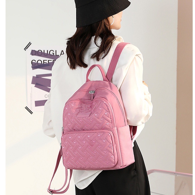 TAS RANSEL WANITA BACKPACK IMPORT KOREA PINK MARTENA TA632P3 GENDONG PUNGGUNG SEKOLAH REMAJA KULIAH KERJA PREMIUM CEWEK MURAH FASHION BRANDED BATAM ORI BESAR