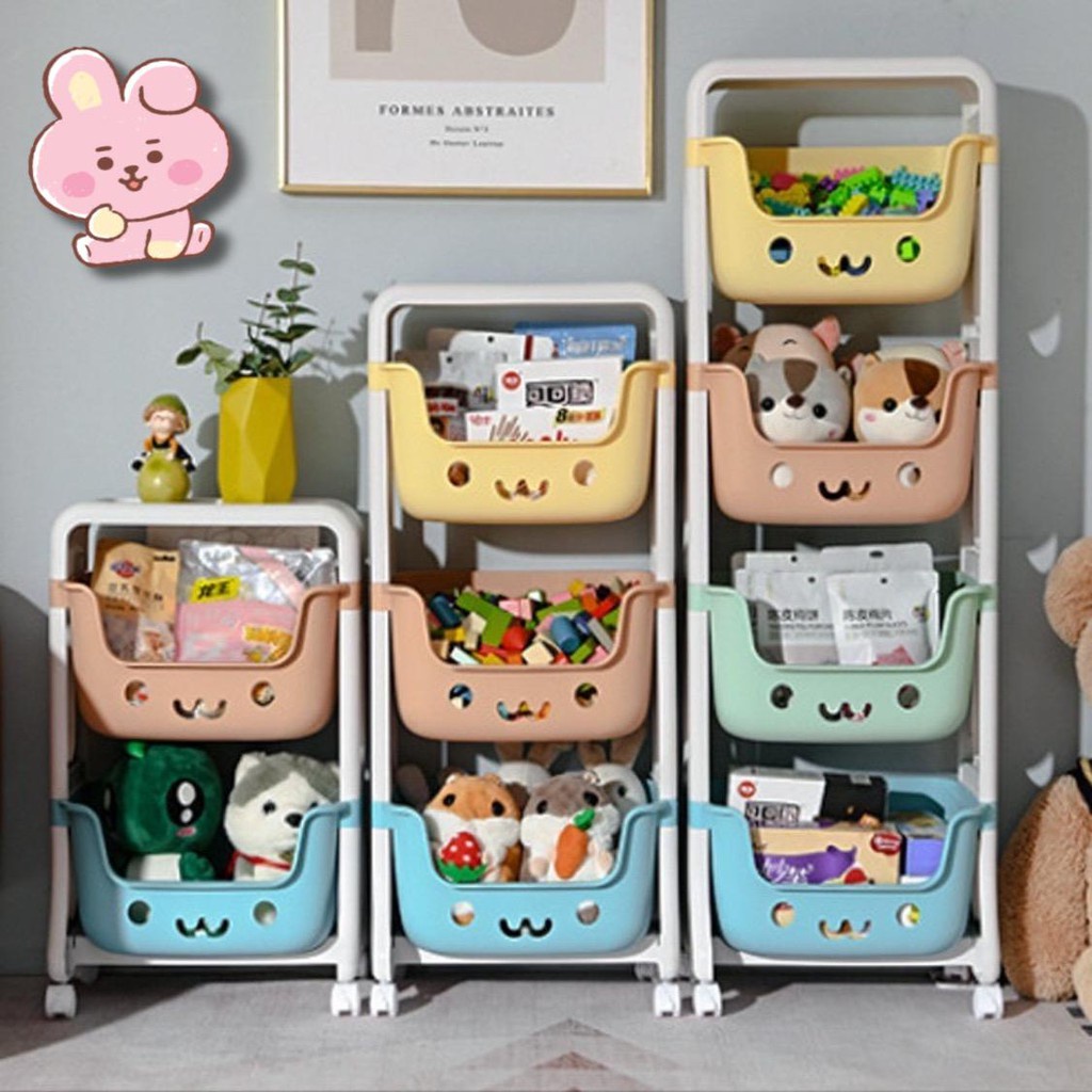 MATAHARI - RAK SUSUN SERBAGUNA TEMPAT MAINAN ANAK 2 SUSUN 3 SUSUN PORTABLE TOYS RACK