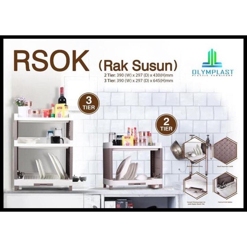 Rak Piring Rak Piring Plastik RSOK Olymplast