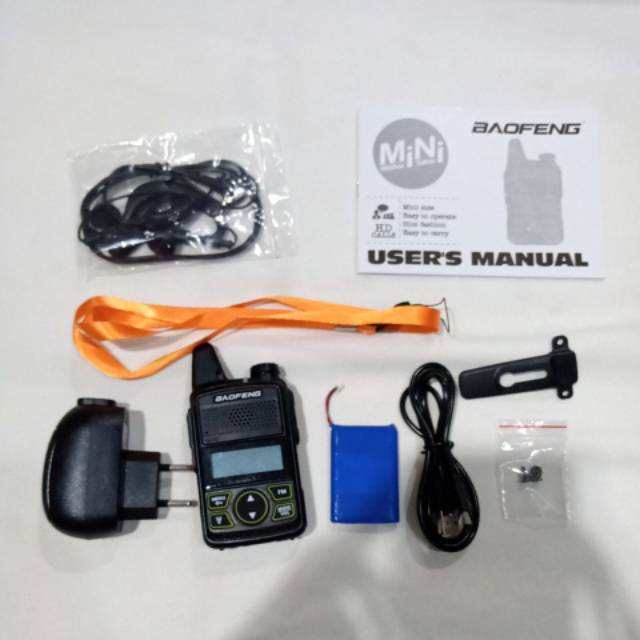 HT Baofeng Mini T1, BF T1 Walkie TALKY persis WLN 888S, Single band  UHF 20 Ch Bao feng Bopeng T 1