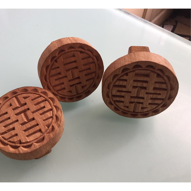 

Stempel kayu sang hie double happiness