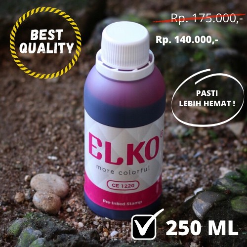 

Tinta Stempel Flash Trodat Otomatis Warna PINK isi 250 ML ELKO Waterproof