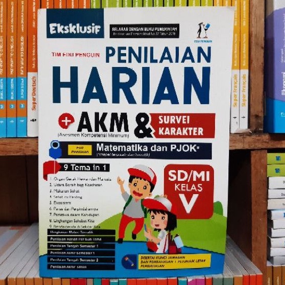 Ekslusif Penilaian Harian Plus AKM Kelas 5 SD/Mi