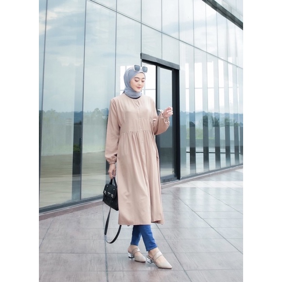 FLASH SALE DITA MIDI DRESS SHAKILA IMPORT LONG TUNIK MUSLIM