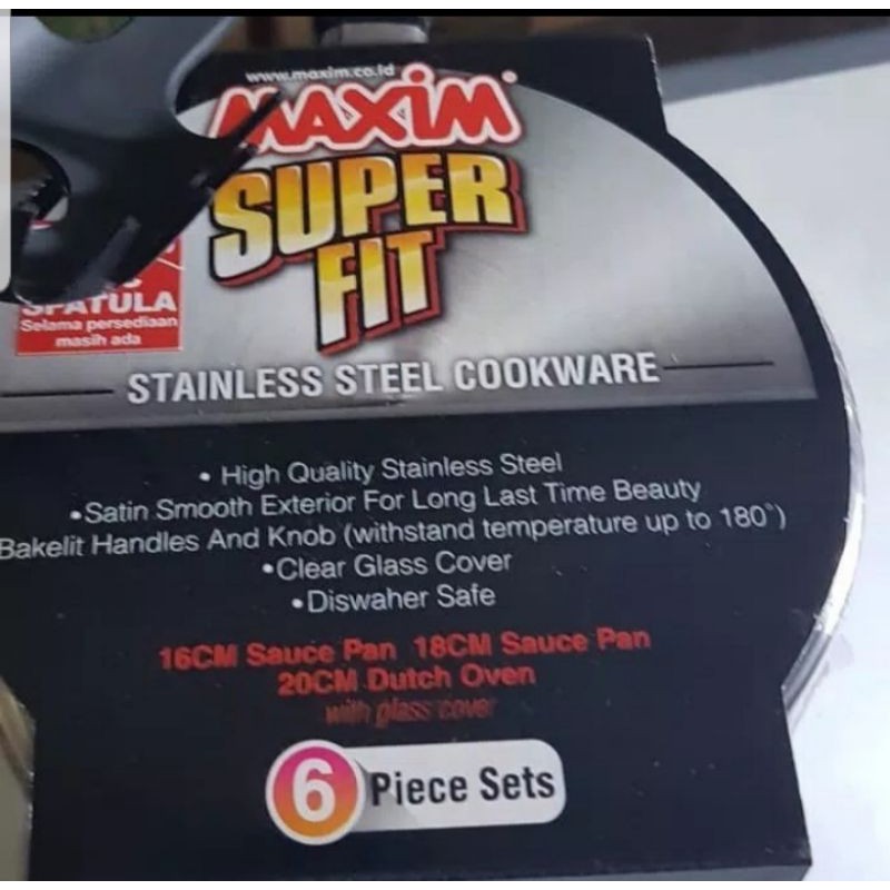 Maxim Panci Super Fit 3 set  SSP 108