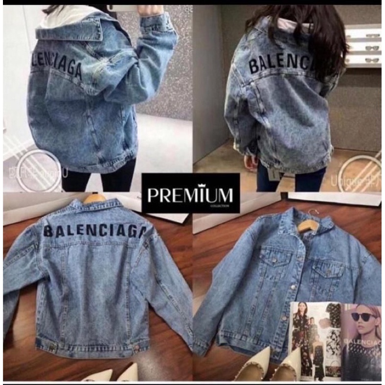 JAKET BALENC*AGA JEANS DENIM BANGKOK IMPORT PREMIUM/JEANSBKKPREMIUMKEKINIAN/JAKETVIRAL