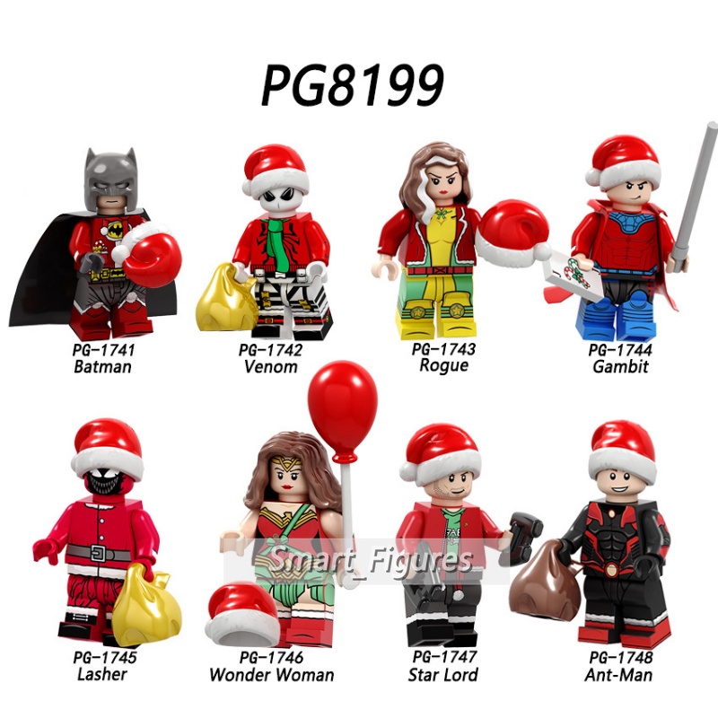 Pg8199 Mainan Action Figure Minifigures Batman Venom Wonder Woman Marvel Ant-Man Untuk Hadiah Natal