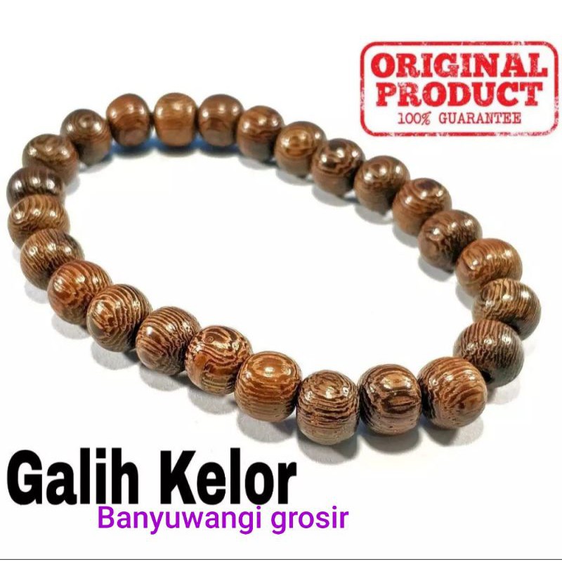 Gelang galih kelor asli 8mm gelang galih kelor original gelang kayu galih kelor  galih kelor emas