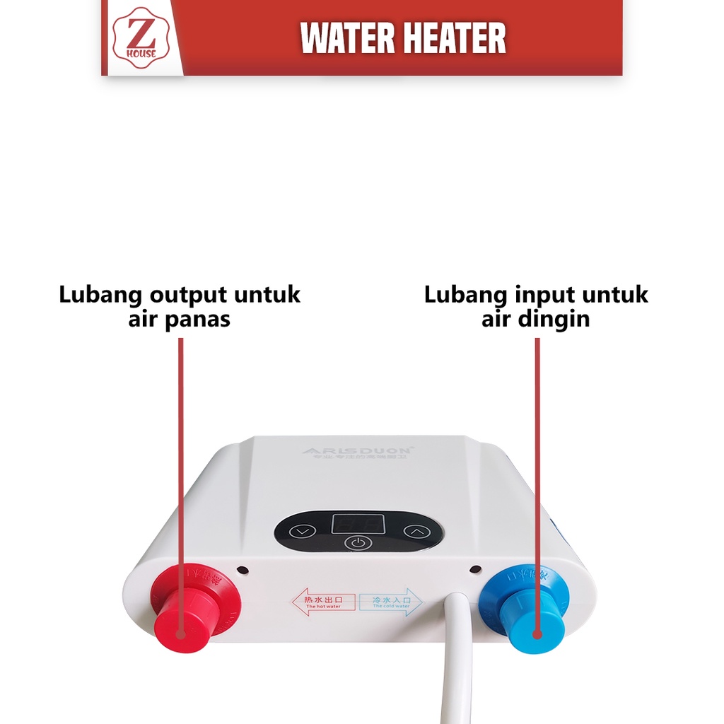 Water Heater Electric Instant Todax Pemanas Air Digital Listrik Instan Komplit Pemanas Air Mandi Pemanas Air Kamar Mandi Penghangat Air Kamar Mandi