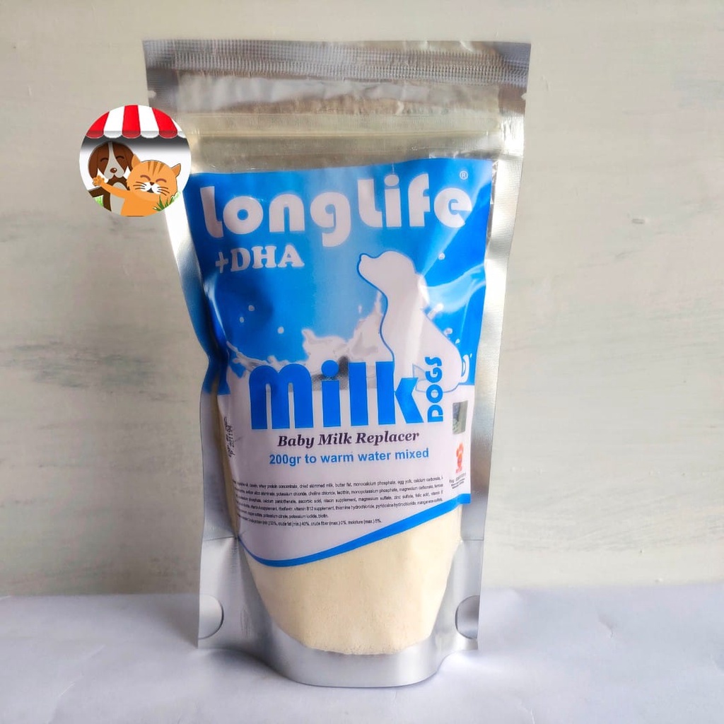 Susu Longlife Baby Milk Replacer Biru 200gr - Long Life Susu Anjing
