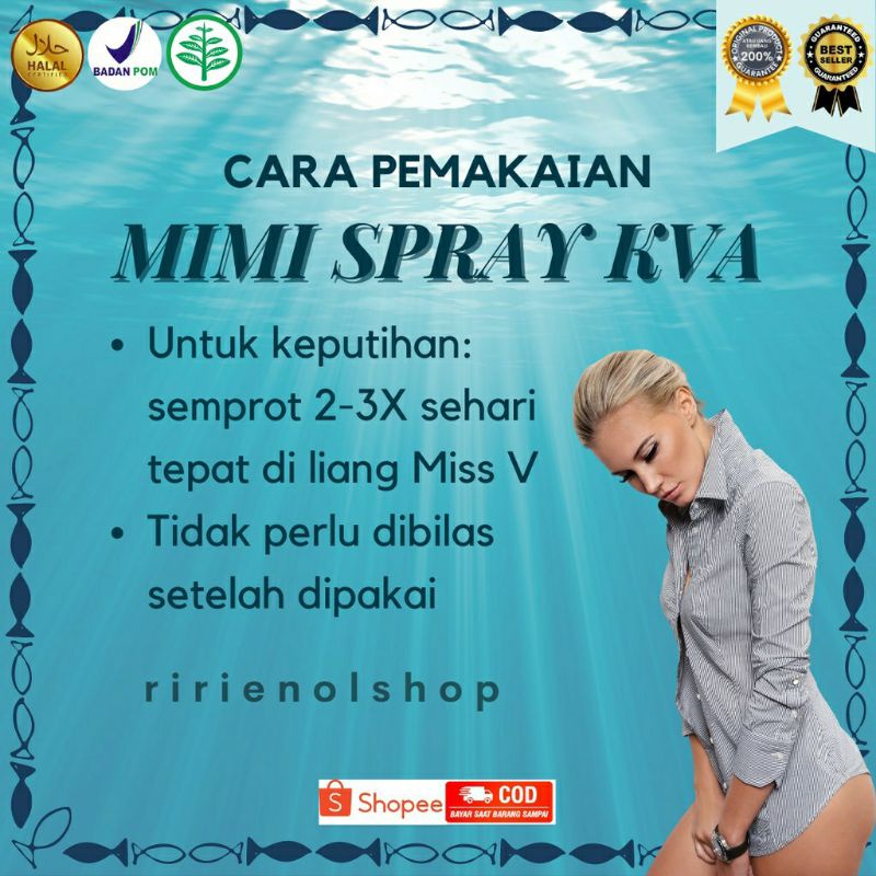 Mimi Spray KVA Dr Boyke Original Sahira Feminime Hygiene BPOM 30ml Asli
