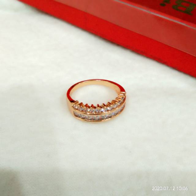 Set perhiasan gelang+cincin dewasa,permata mewah