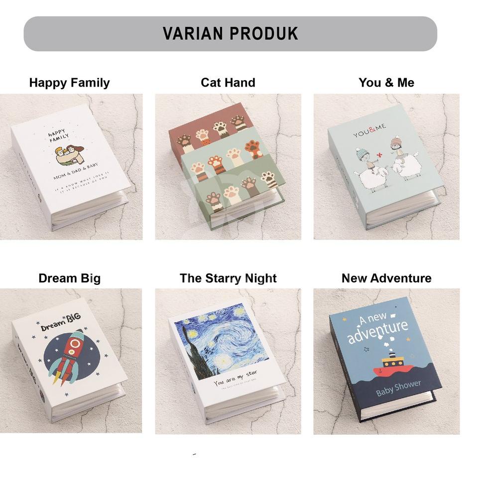 Buku Album Foto Polaroid 4R / 3R ALBUM FOTO ISI 100 PCS ALBUM FOTO BESAR PHOTOBOOK Anak Keluarga / A