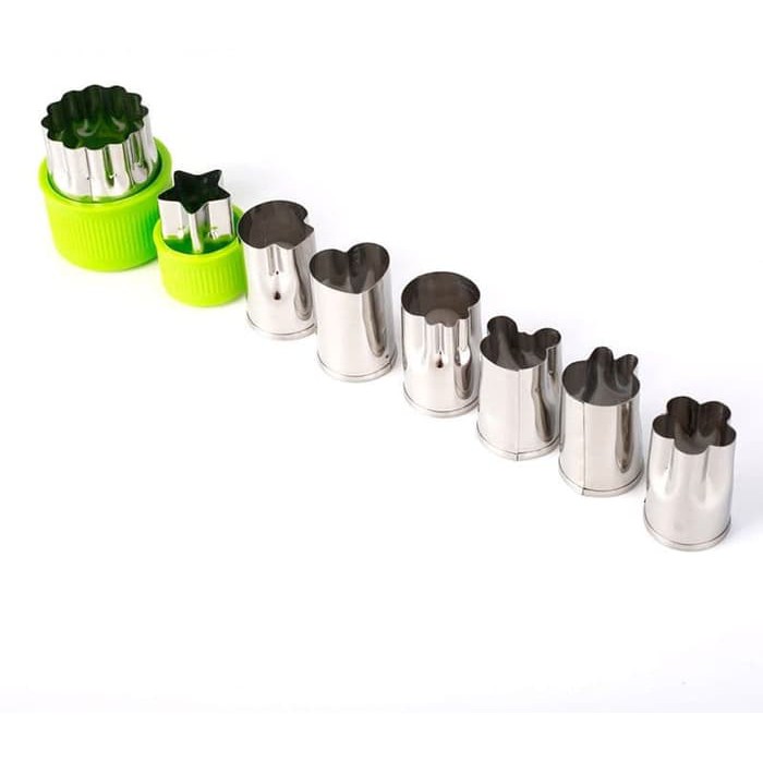 Stainless Steel Vegetables Fruit Slicer - Cartoon Styling (8pcs)