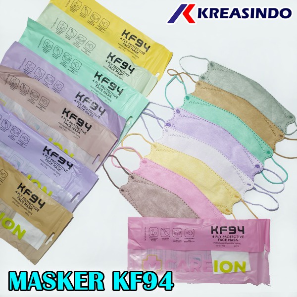 MOUSON / CAREION / C CARE Masker KF94 Warna Murah Face mask isi 10 10pcs