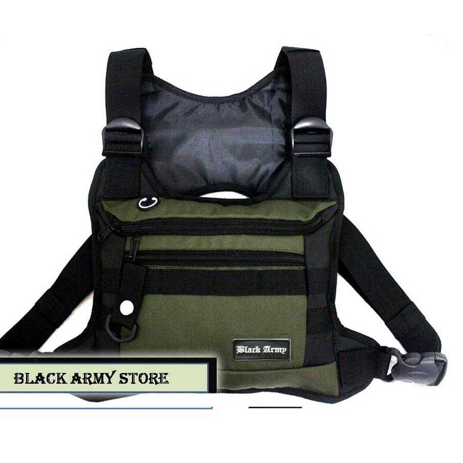 [PRODUK ACH] Tas dada Pria 2022 Anti air Tas Depan dada Tactical Army Tas Holder Hp Motor Waterfoop 