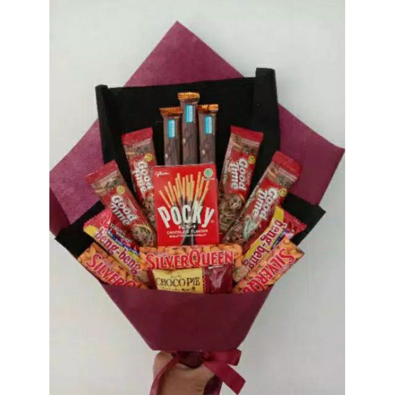 

Bucket snack mix Silverqueen/annive/kado/wisuda