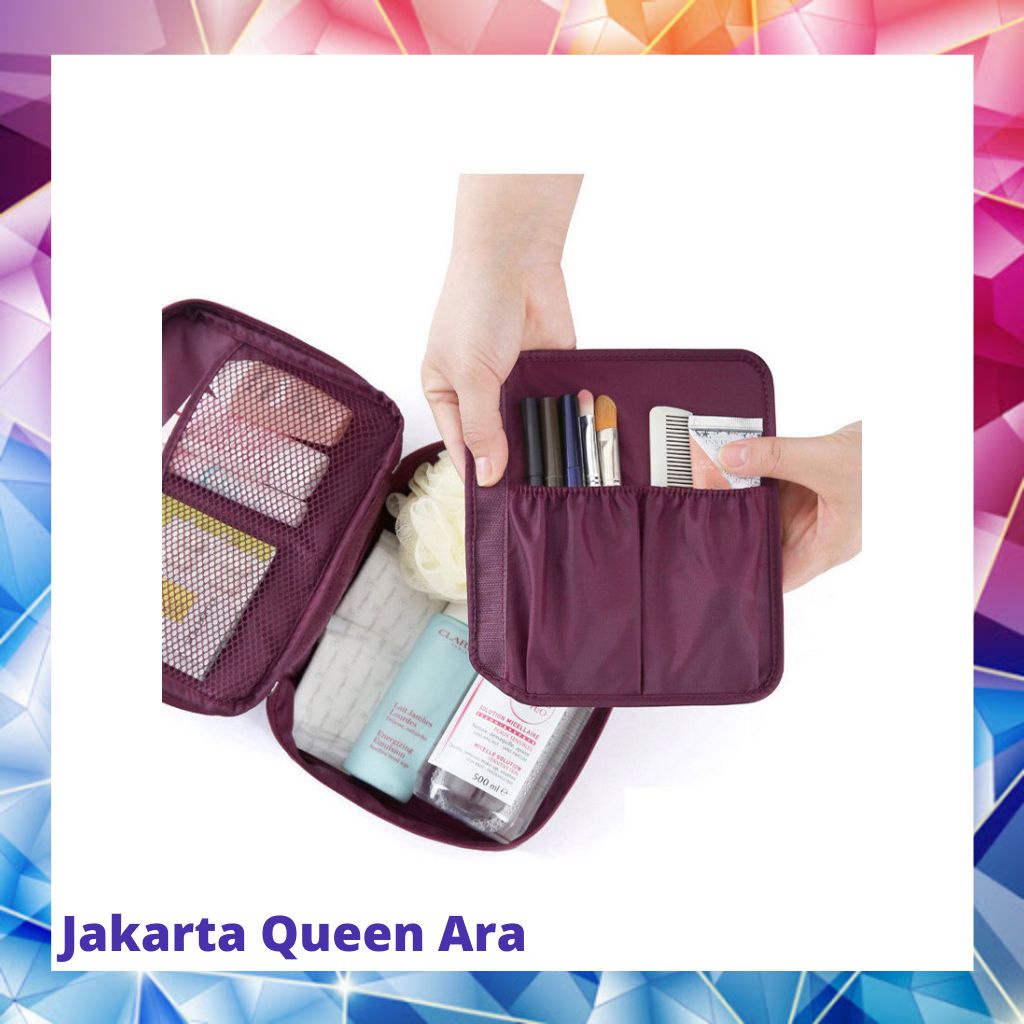 Cassiey Tas Travel Bag in Bag Organizer untuk Kosmetik Sabun - XZ-801