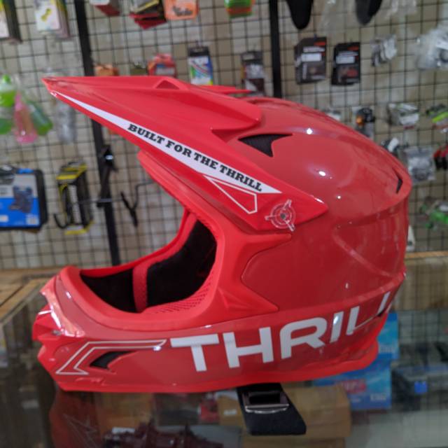 Jual HELM SEPEDA FULLFACE HELM FULLFACE THRILL HELM DH BMX FULLFACE