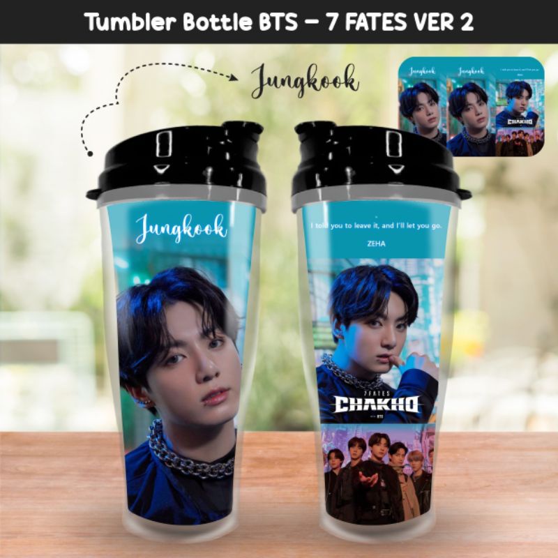 TUMBLER BOTTLE 7FATES VER2 PTD SG2022 BTS X COOKIERUN cUSTOM