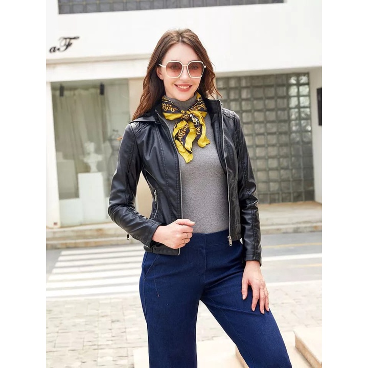 Jaket kulit wanita jaket kulit terbaru jaket kulit wanita hitam jaket kulit cewek murah jaket kulit 