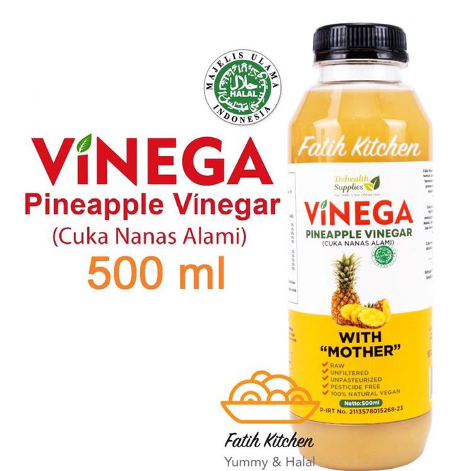 

TERMURAH Cuka Apel & Nanas Vinega 500 ml dari De Health Supplies - Cuka Nanas Kode 548