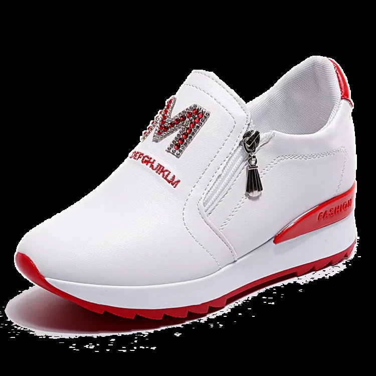 MS_ SEPATU SLIP ON WANITA CASUAL - BCC-MERAH