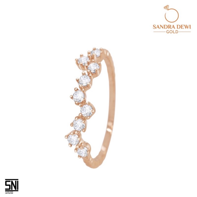 Cincin Emas Sandra Dewi Gold K - Style 75.5 SNI RI190643