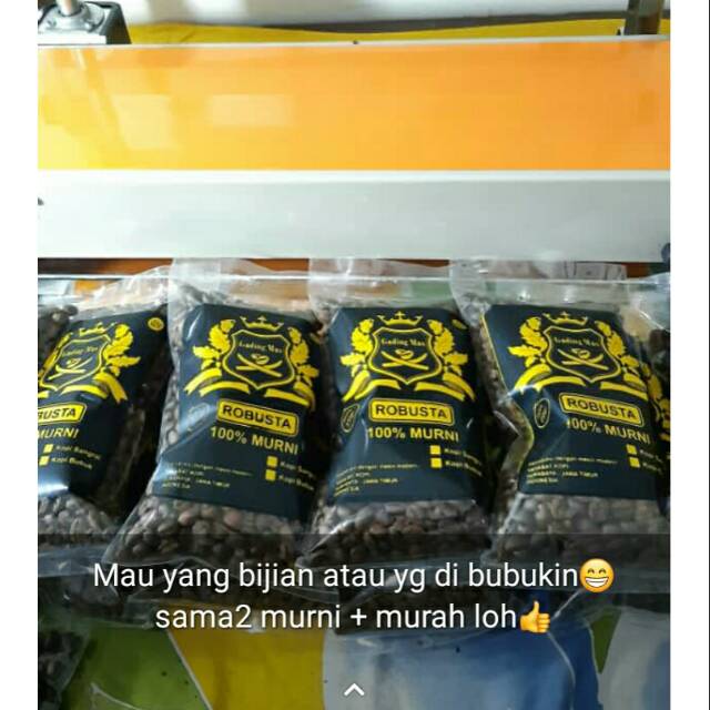 

kopi robusta asli 100%