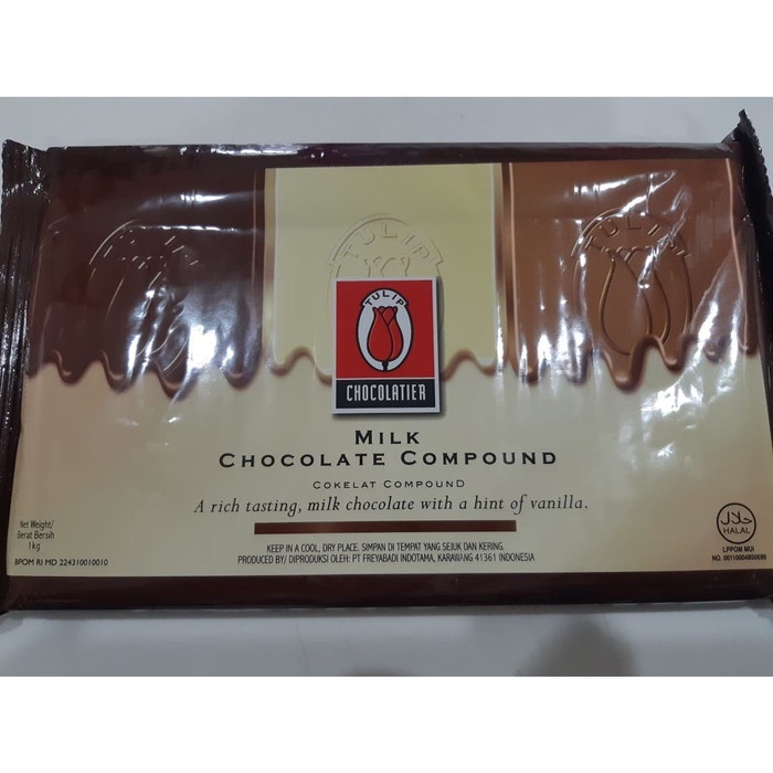 

ds20111w Coklat Tulip Milk Chocolate Compound 1 Kg Xz20X1Z11