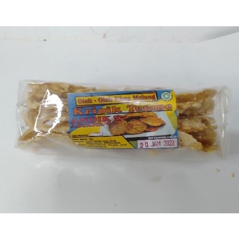 

Andika Astawa keripik tempe original 10pack x +/-90gr camilan oleh oleh sanan malang
