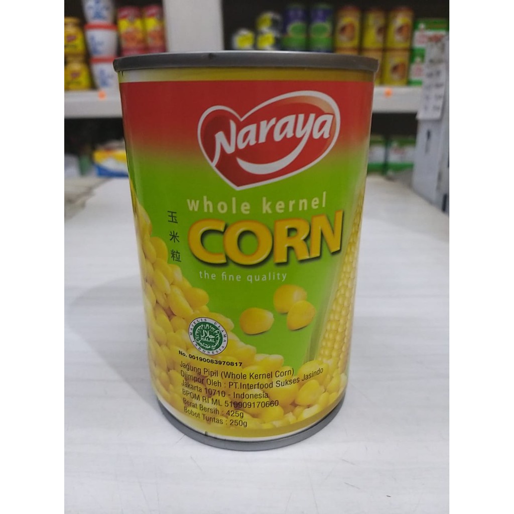 Naraya Whole Kernel Corn Can 425 gram