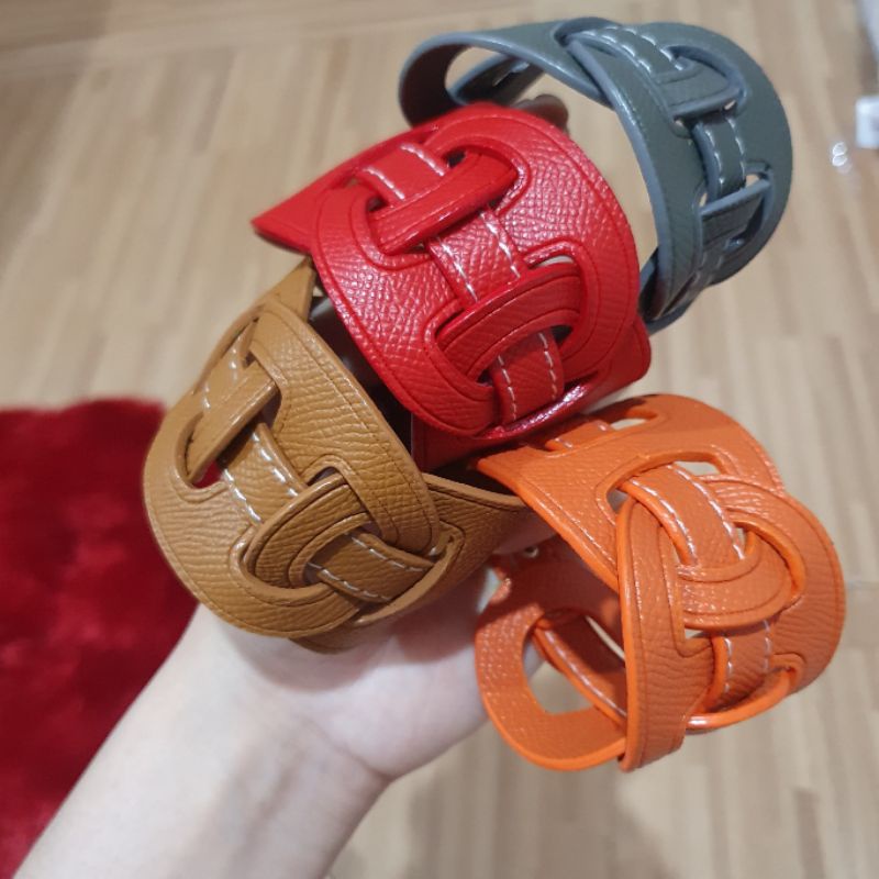 New Gelang kulit  Premium Quality Gelang tangan kulit branded band fashion import 9283