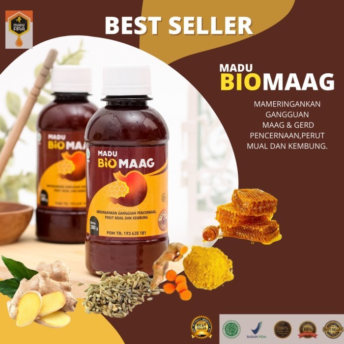 Obat Maag Kronis Asam Lambung Herbal Ampuh MADU BIOMAAG Original