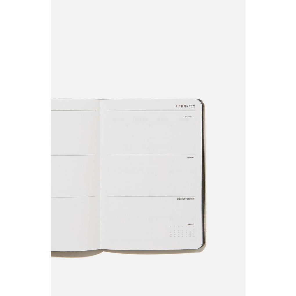 

[[BISA COD]] Typo - Diary - 2021 Soft A6 Weekly Buffalo Diary - 1 pcs, bercorak