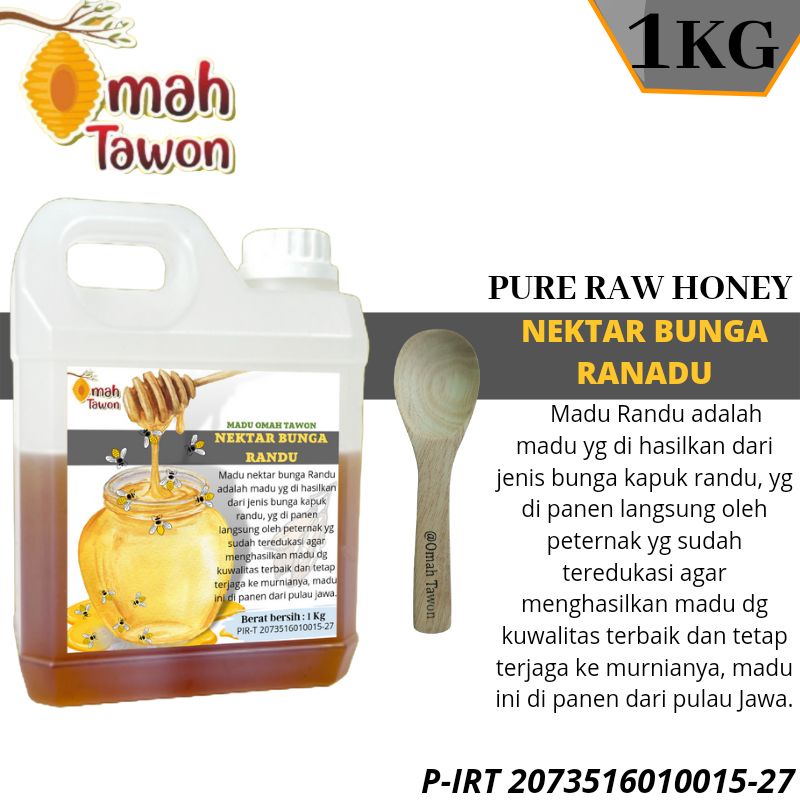 Madu murni nektar bunga randu 1 kg Grade A super