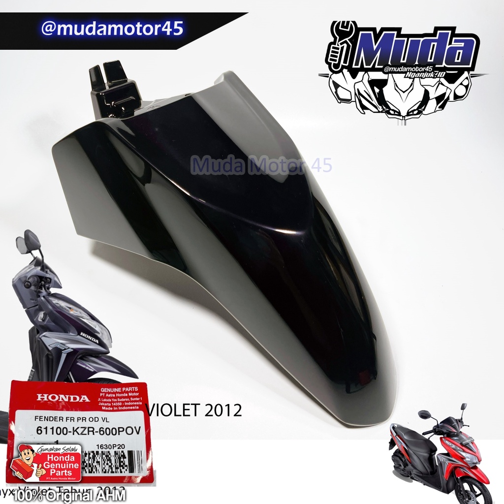 SPAKBOR DEPAN VARIO 125 VIOLET OLD 2012 61100-KZR-600POV FENDER FR SLEBOR SELEBOR SPATBOR ORI ORIGIN