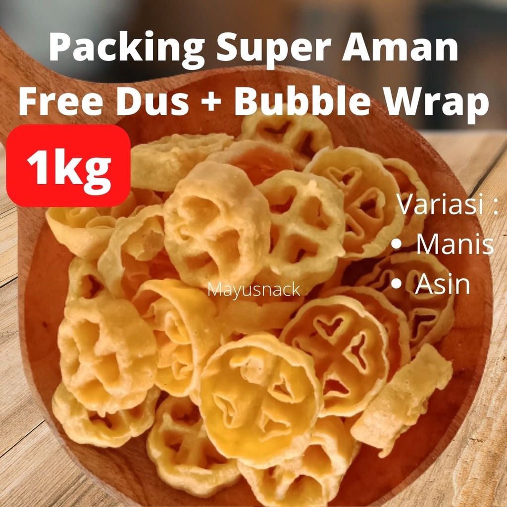 

Kembang Goyang Wijen Manis Asin Mini 1kg Snack Kiloan Cemilan Kue Kering Lebaran Makanan Ringan Jajanan Jadul Murah