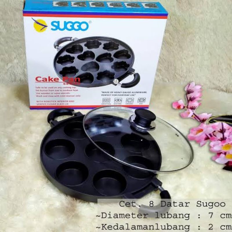 CETAKAN KUE APEM 8 DATAR SUGGO ANTI LENGKET