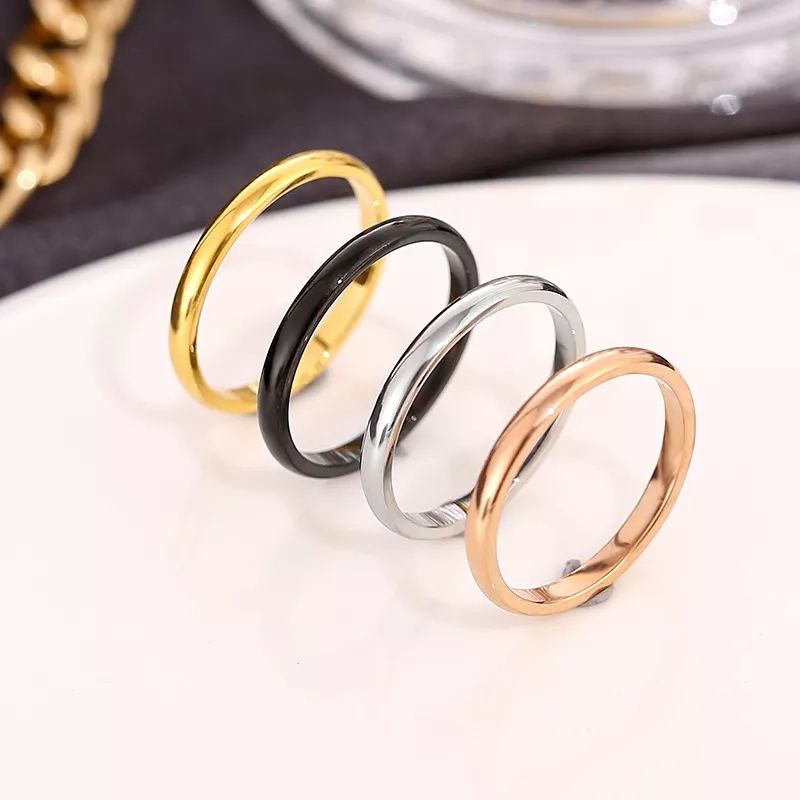 Cincin Polos Tunangan Cincin Nikah Lebar 3MM