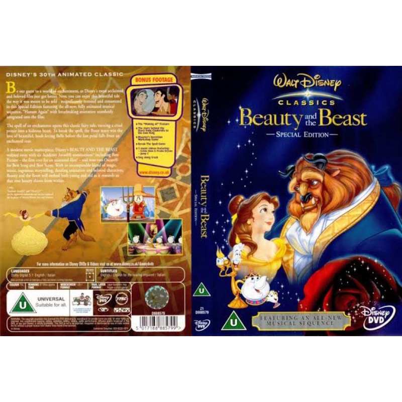 Kaset Film Kartun BEUTY AND BEAST