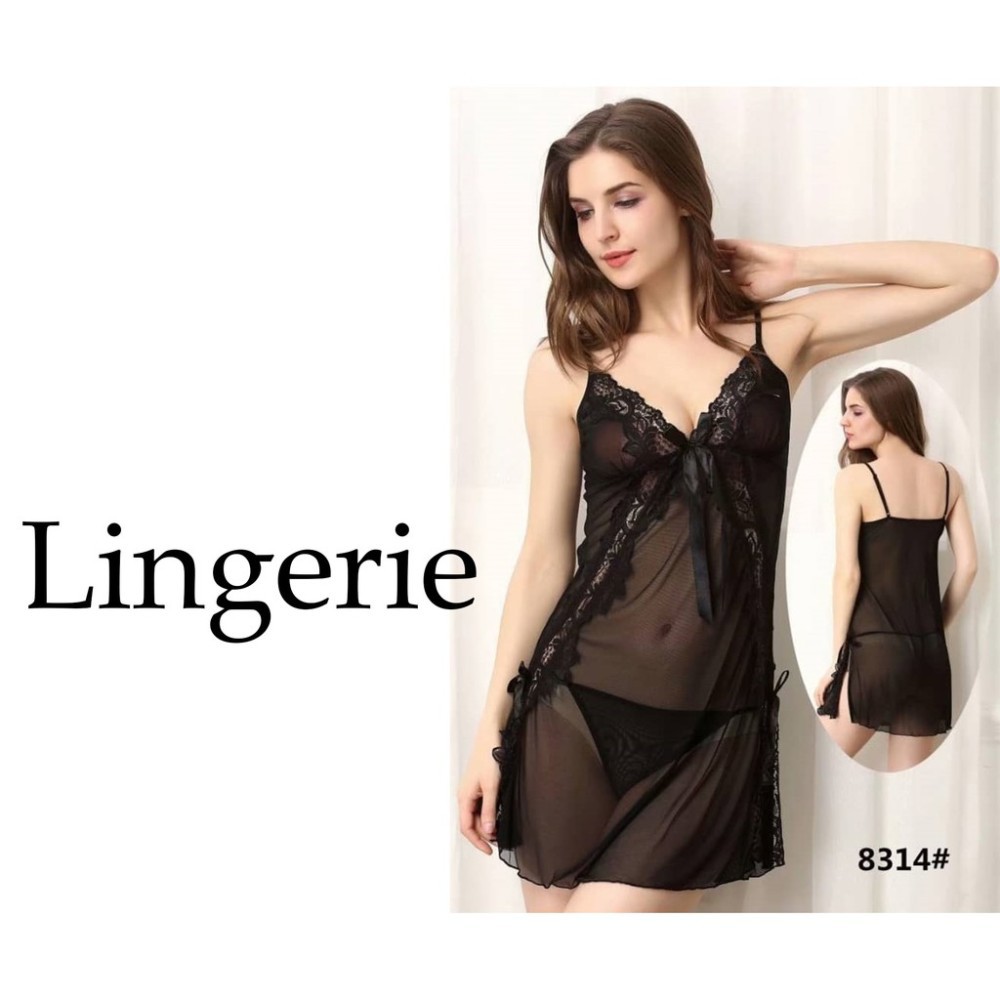 Lingerie TALLY Bj 8314 Baju tidur Seksi Bahan Lace Brokat