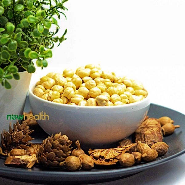 Kacang Arab Panggang 400 gr Nowhealth Renyah Gurih Roasted Chickpeas Matang Siap Makan