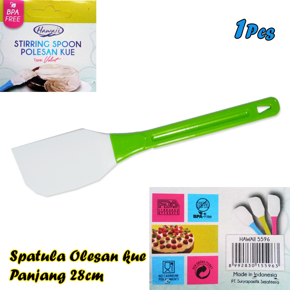 Spatula hawai velvet Stirring Spoon Olesan kue hawaii Murah Spatula hawai velvet Stirring Spoon Pole-Vegasus Store(COD)